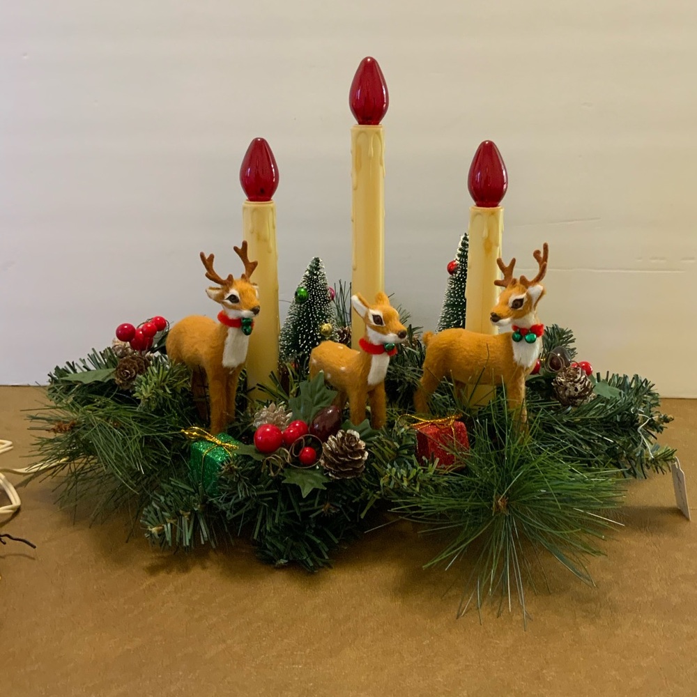 Festive Reindeer Candle Holder